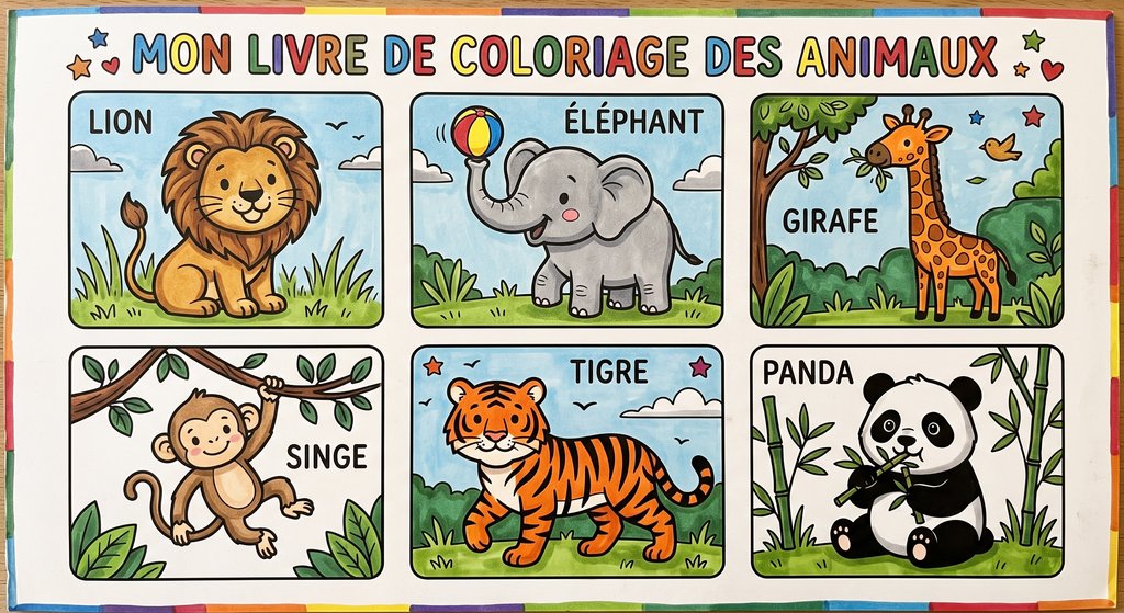 Livre coloriage animaux