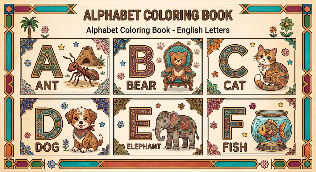 Livre coloriage lettres